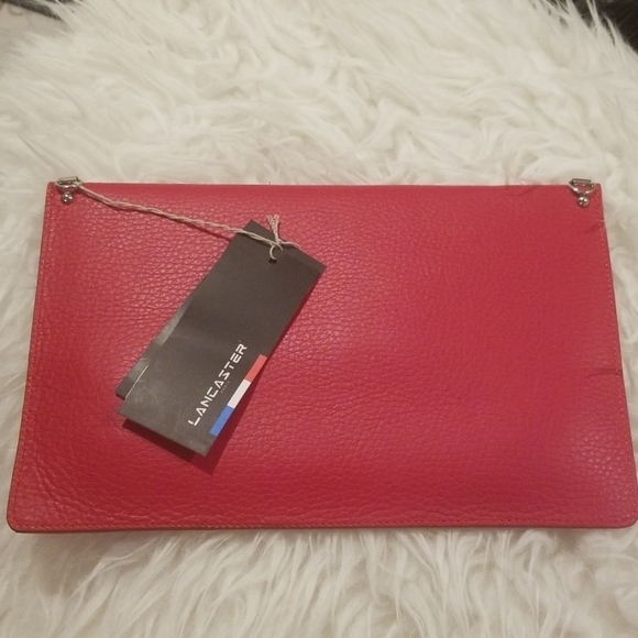 💕LANCASTER PARIS💕 Leather Envelope Clutch - Picture 12 of 12
